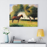 Horse and cart - Georges Seurat Canvas