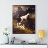 Rocky Mountain Goats - Albert Bierstadt Canvas