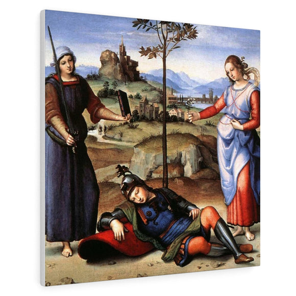 Allegory (or The Knight's Dream) - Raphael Canvas