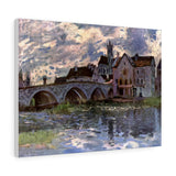 The Bridge of Moret-sur-Loing - Alfred Sisley Canvas