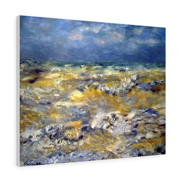 Seascape near berneval - Pierre-Auguste Renoir Canvas
