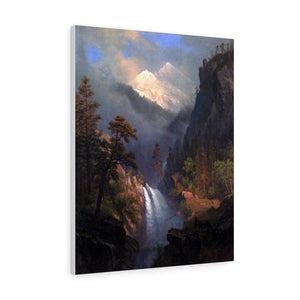 Cascading Falls at Sunset - Albert Bierstadt Canvas