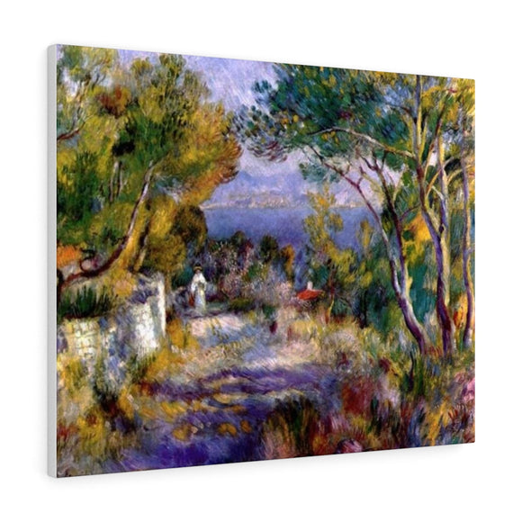 The estaque - Pierre-Auguste Renoir Canvas
