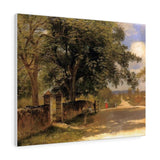 Street in Nassau - Albert Bierstadt Canvas