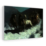 A Taint on the Wind - Frederic Remington Canvas