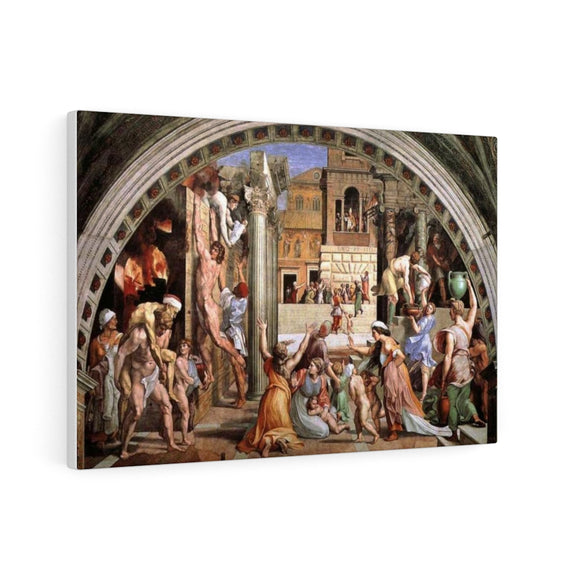 The Fire in the Borgo - Raphael Canvas