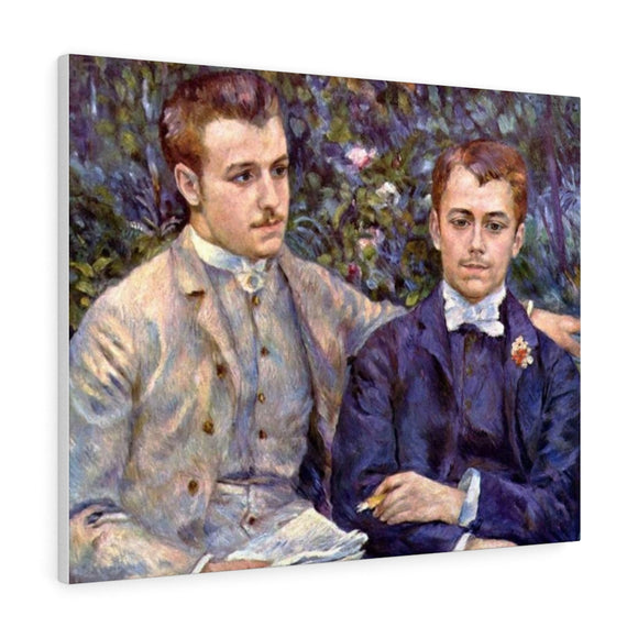 Portrait of Charles and Georges Durand Ruel - Pierre-Auguste Renoir Canvas