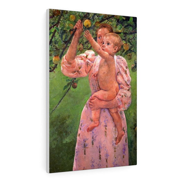 Baby Reaching For An Apple (Child Picking Fruit) - Mary Cassatt Canvas