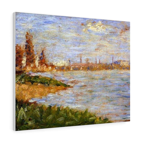 The Riverbanks - Georges Seurat Canvas