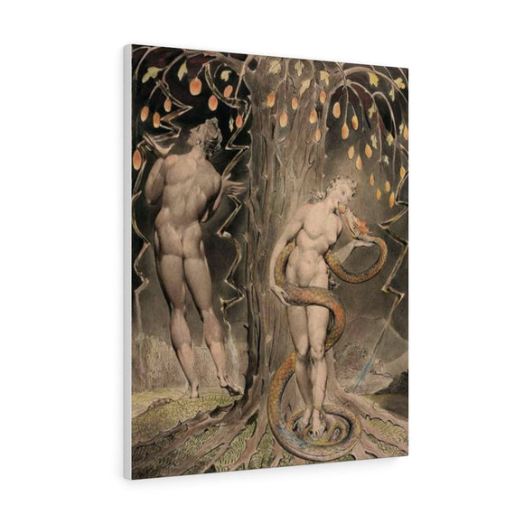 The Temptation and Fall of Eve - William Blake Canvas