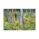 Undergrowth with Two Figures - Vincent van Gogh Canvas Wall Art
