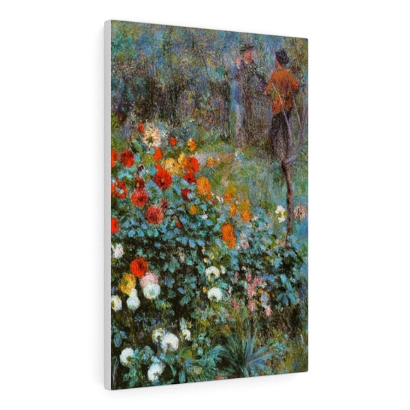 The Garden In The Rue Cortot At Montmartre - Pierre-Auguste Renoir Canvas