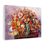 Basket Of Flowers - Pierre-Auguste Renoir Canvas