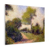 The Hedge (also known as The Clearing) - Georges Seurat Canvas