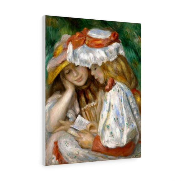 Two Girls Reading - Pierre-Auguste Renoir Canvas