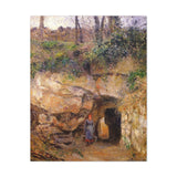 The Carrier at Hermitage, Pontoise - Camille Pissarro Canvas Wall Art