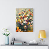Vase of Chrysanthemums - Pierre-Auguste Renoir Canvas