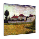 White Houses, Ville d'Avray - Georges Seurat Canvas