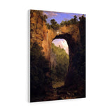 The Natural Bridge, Virginia - Frederic Edwin Church Canvas