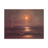 Sailing By Moonlight - Martin Johnson Heade Canvas Wall Art