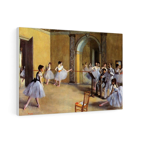 Dance Class at the Opera, rue Le Peletier - Edgar Degas Canvas