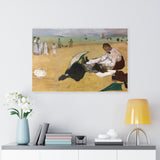 At the Seaside (Beach Scene) - Edgar Degas Canvas