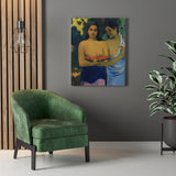 Two Tahitian Women - Paul Gauguin Canvas