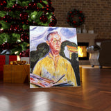 Self-Portrait at Ekely - Edvard Munch Canvas