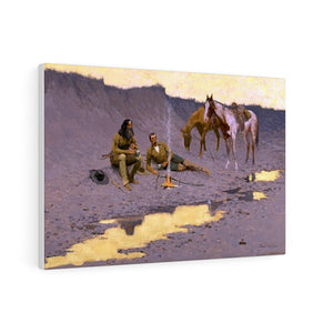A New Year on the Cimarron - Frederic Remington Canvas