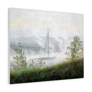Elbschiff in early morning fog - Caspar David Friedrich Canvas