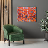 Composition Checkerboard, Dark Colors - Piet Mondrian Canvas