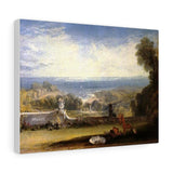 View from the Terrace of a Villa at Niton, Isle of Wight - Joseph Mallord William Turner Canvas