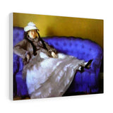Madame Manet on a Blue Sofa - Edouard Manet
