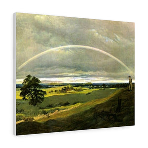 Landscape with rainbow - Caspar David Friedrich Canvas
