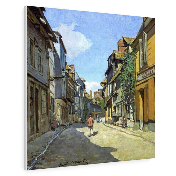 The La Rue Bavolle at Honfleur - Claude Monet Canvas Wall Art