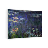 Water Lilies, Green Reflection (left half) - Claude Monet Canvas