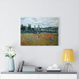 Poppies Near Vetheuil - Claude Monet Canvas
