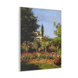 Garden in Bloom at Sainte-Addresse - Claude Monet Canvas Wall Art