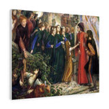 Beatrice, Meeting Dante at a Wedding Feast, Denies him her Salutation - Dante Gabriel Rossetti