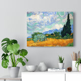 Wheatfield with cypress tree - Vincent van Gogh Canvas