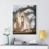 Tintern Abbey. The Crossing and Chancel, Looking Towards the East Window - Joseph Mallord William Turner Canvas