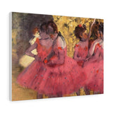 The Pink Dancers, Before the Ballet - Edgar Degas Canvas