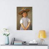 Child In A Straw Hat - Mary Cassatt Canvas