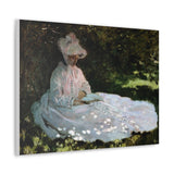 A Woman Reading - Claude Monet Canvas Wall Art