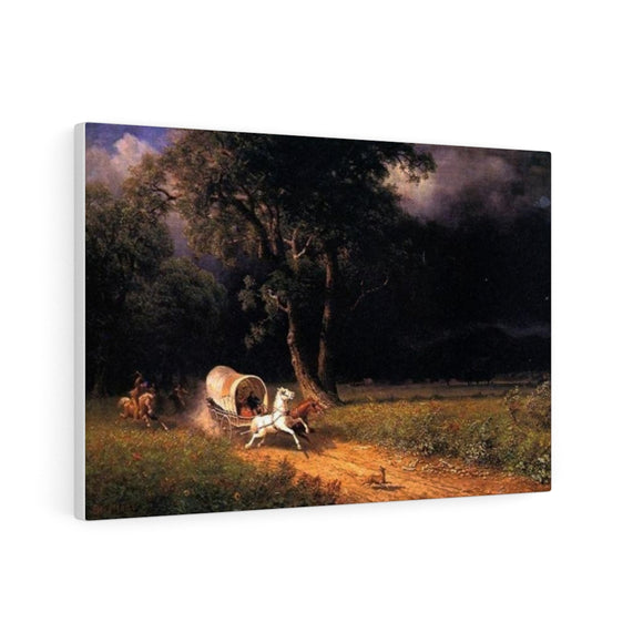 The Ambush - Albert Bierstadt Canvas