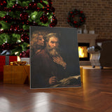 Evangelist Matthew and the Angel - Rembrandt Canvas