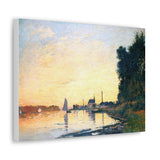 Argenteuil, Late Afternoon - Claude Monet Canvas Wall Art