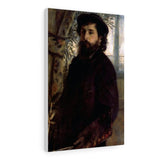 Portrait of Claude Monet - Pierre-Auguste Renoir Canvas