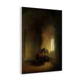 Philosopher Reading - Rembrandt Canvas