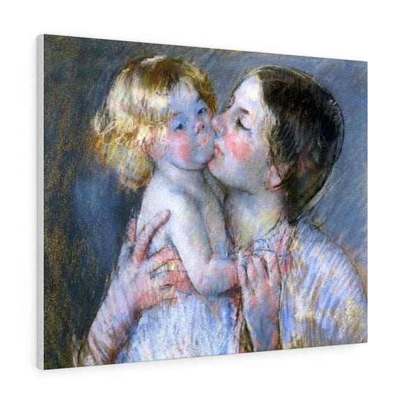 A Kiss For Baby Anne - Mary Cassatt Canvas